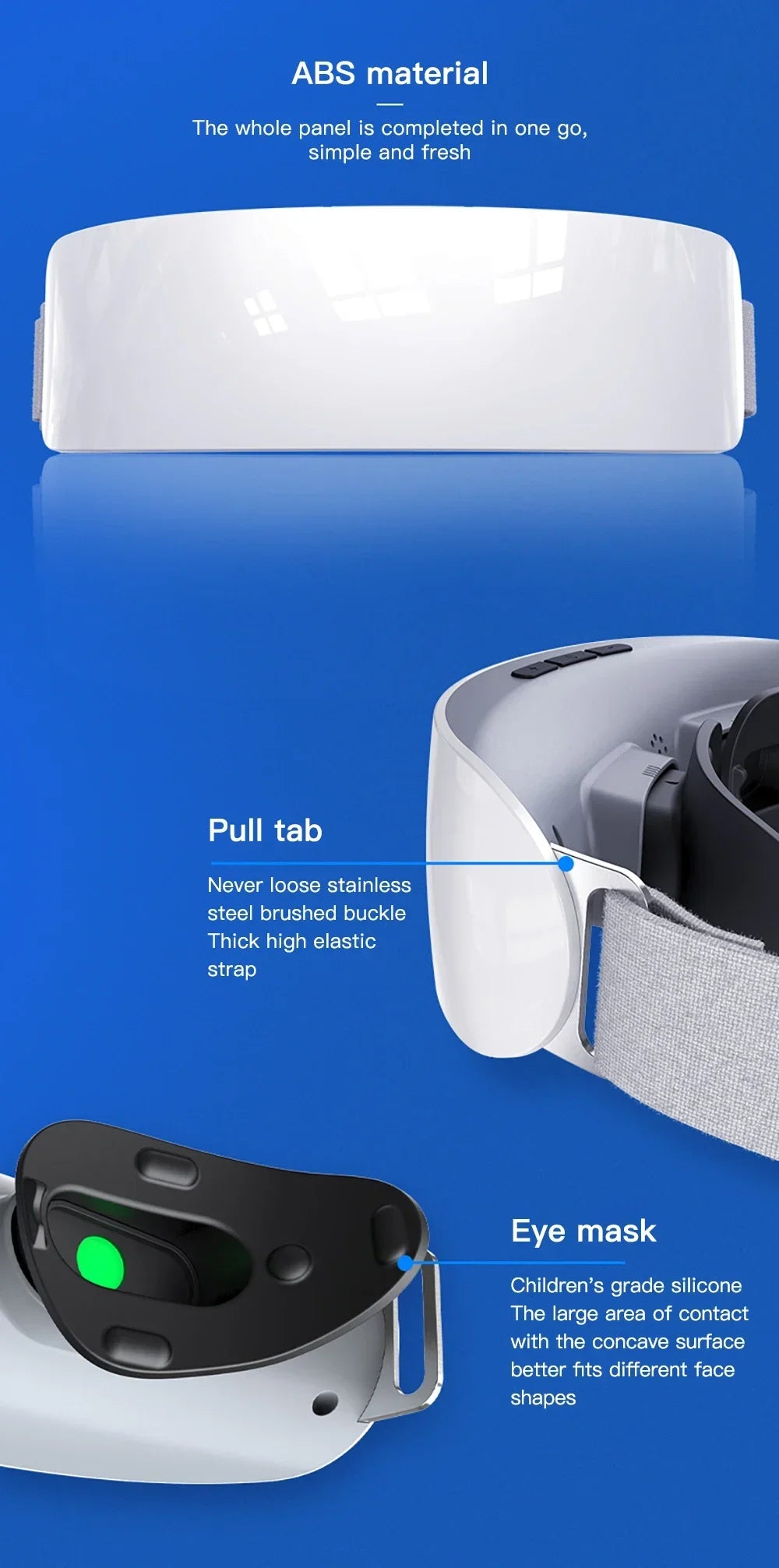 Intelligent Vision Recovery Training Device ems Eye Massage Eye Care Mask Relax Fatigue Travel Rest Child Restore Myopia Glasses