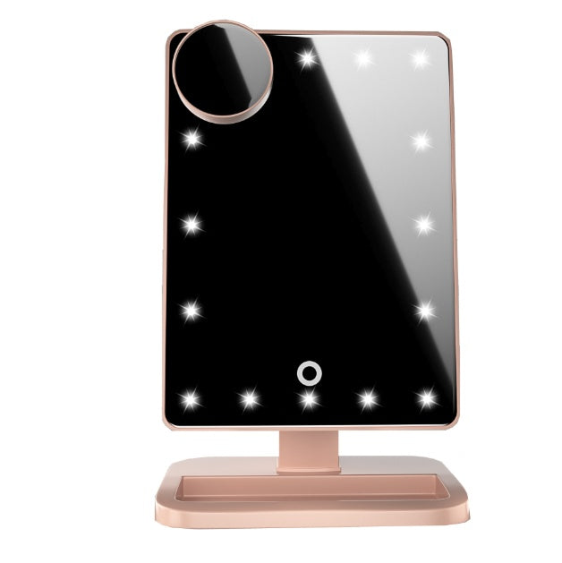 Touch Screen Makeup Mirror With LED Light & Bluetooth Speaker