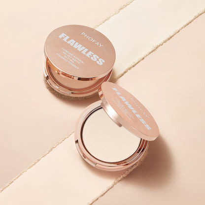PHOFAY Matte Setting Pressed Powder – Oil Control Face Makeup