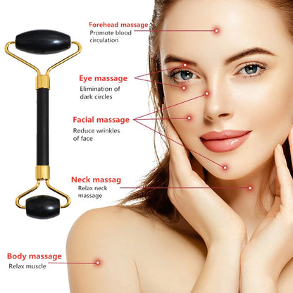 Beauty Face Care Massage Jade Device | Anti-Aging Facial Roller