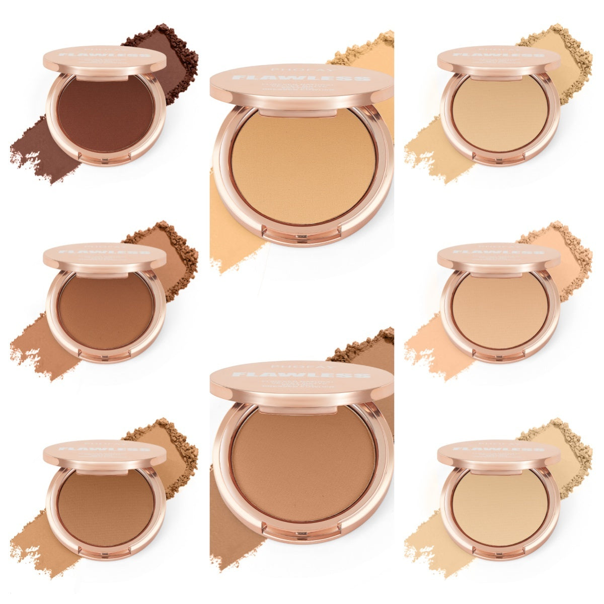 PHOFAY Matte Setting Pressed Powder – Oil Control Face Makeup