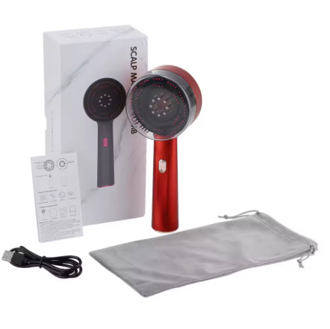Hair Oiling Red Light Scalp Massager