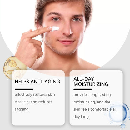 Hyaluronic Acid Hydrating Men's Facial Skin Nourishing Skin Rejuvenation Glow Moisturizing Facial Cream