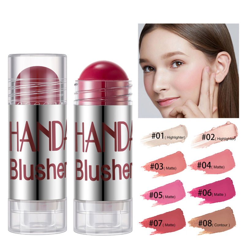 Cheek Blusher Shimmer Blush Stick – Highlighter & Bronzer Makeup