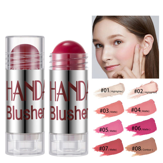 Cheek Blusher Shimmer Blush Stick – Highlighter & Bronzer Makeup