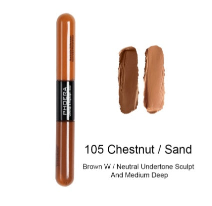 Double Head Brightening Liquid Concealer – Natural Color for Any Skin