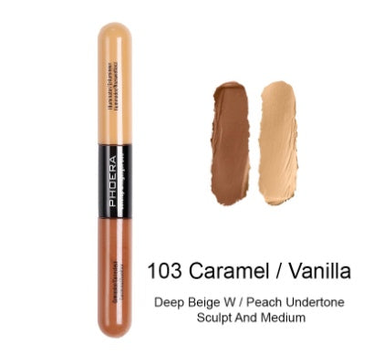 Double Head Brightening Liquid Concealer – Natural Color for Any Skin