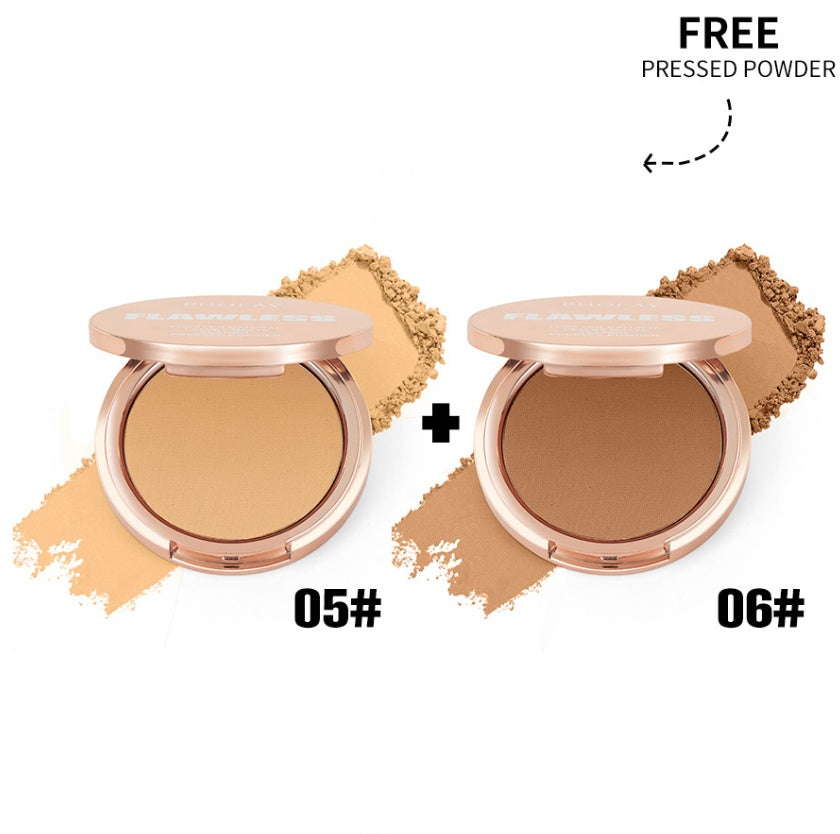 PHOFAY Matte Setting Pressed Powder – Oil Control Face Makeup