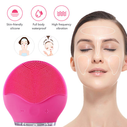 Electric Waterproof Silicone Cleansing Instrument – Facial Cleansing Brush