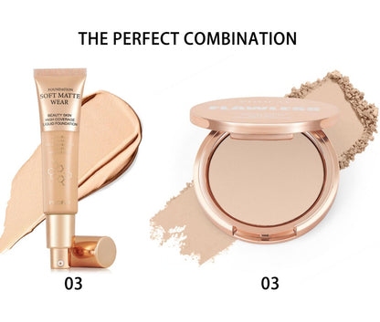 PHOFAY Matte Setting Pressed Powder – Oil Control Face Makeup