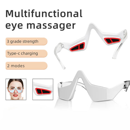 Portable Professional 3D Eye Massager for Adults with 4 Therapy Modes Rechargeable Battery Skin Brightening Eye Care Device