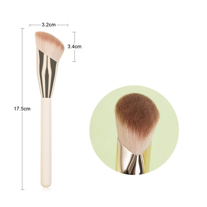 LOYBJ 1/2Pcs Foundation Makeup Brush Oblique Head Liquid Foundation Concealer Cosmetic Blending Brushes Face Contour Beauty Tool