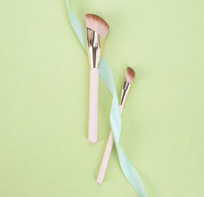 LOYBJ 1/2Pcs Foundation Makeup Brush Oblique Head Liquid Foundation Concealer Cosmetic Blending Brushes Face Contour Beauty Tool