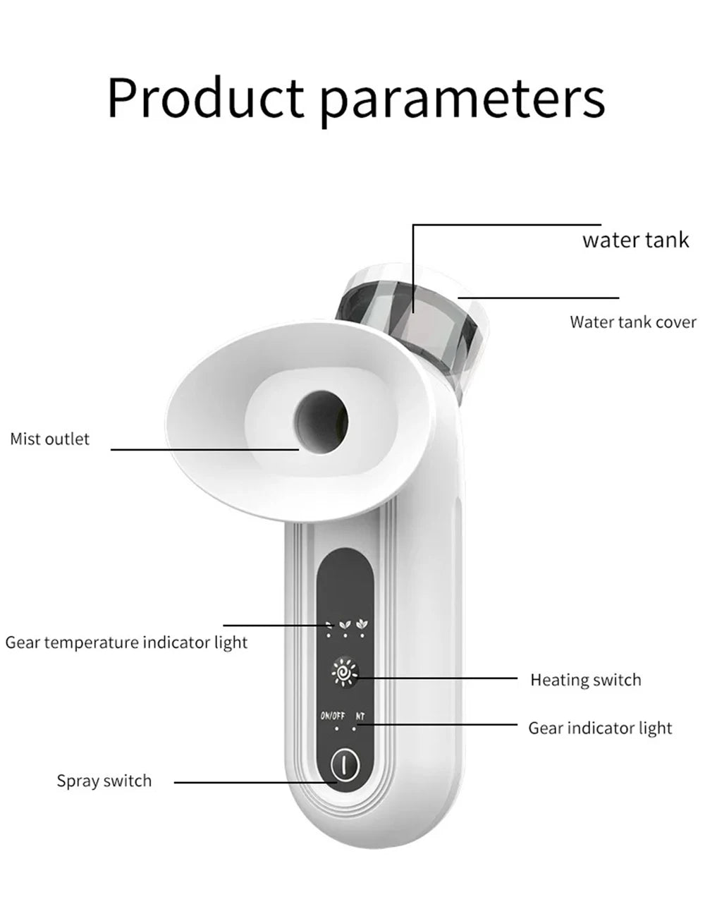 NEW Electric Eye Massager with Nano Steam Hot Compress and Moisturizing Spray Eye Massage Device for Eye Fatigue Relief and Care