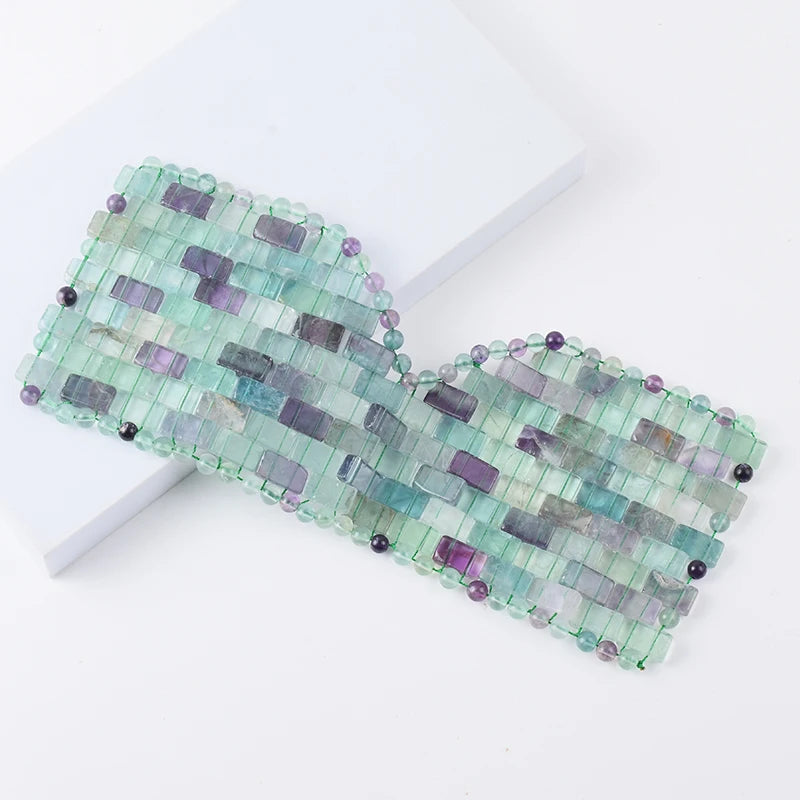 Rose Quartz Eye Mask Massager Natural Jade Eye Mask Stone Sleep Mask Face Massager Sleeping Eye Mask For Eye Relax Eye Care Tool