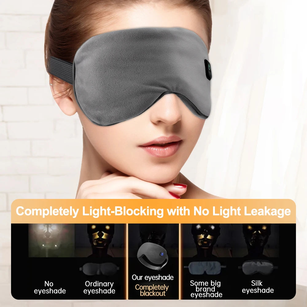 Electric Vibration Eye Massager Heated Eye Mask Wireless Relieve Eye Strain Dark Circles Dry Eye Fatigue Relief Sleeping Mask