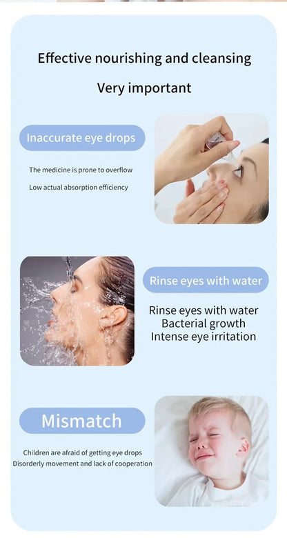 NEW Electric Eye Massager with Nano Steam Hot Compress and Moisturizing Spray Eye Massage Device for Eye Fatigue Relief and Care