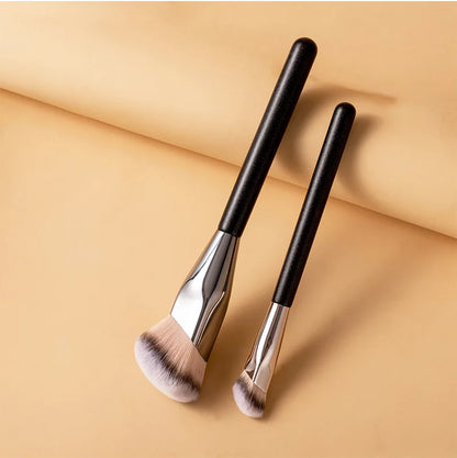 LOYBJ 1/2Pcs Foundation Makeup Brush Oblique Head Liquid Foundation Concealer Cosmetic Blending Brushes Face Contour Beauty Tool