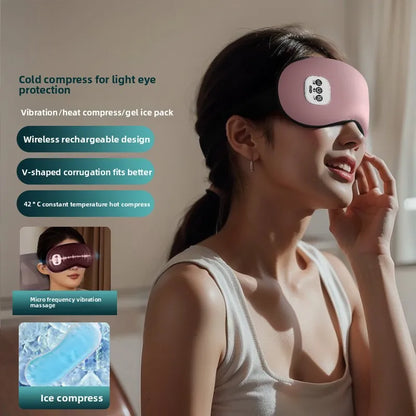 2025 Intelligent Vibration Massage Eyeshade Eye Massage Device Sleep Heat Therapy Ice Therapy Spray Eye Care Device