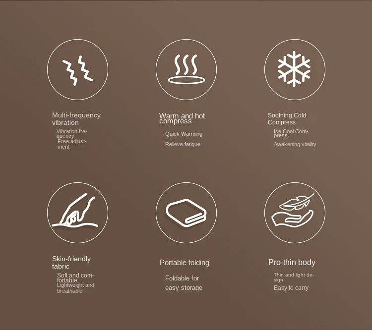 2025 Intelligent Vibration Massage Eyeshade Eye Massage Device Sleep Heat Therapy Ice Therapy Spray Eye Care Device
