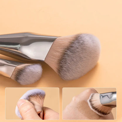 LOYBJ 1/2Pcs Foundation Makeup Brush Oblique Head Liquid Foundation Concealer Cosmetic Blending Brushes Face Contour Beauty Tool