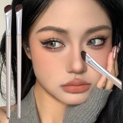 Flat Angled Nose Shadow Makeup Brushes Professional Soft Eyeshadow Nose Contouring Brushes Professional Beauty Cosmetics Tools