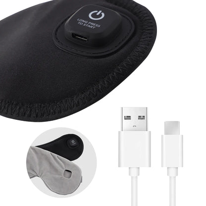 Electric Vibration Eye Massager Heated Eye Mask Wireless Relieve Eye Strain Dark Circles Dry Eye Fatigue Relief Sleeping Mask