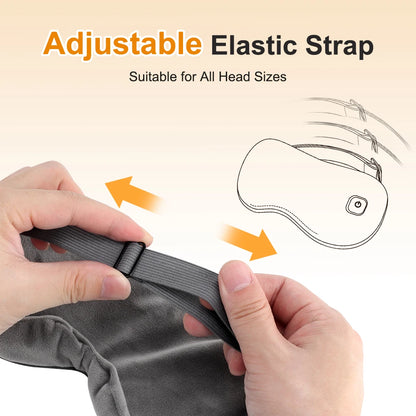Electric Vibration Eye Massager Heated Eye Mask Wireless Relieve Eye Strain Dark Circles Dry Eye Fatigue Relief Sleeping Mask