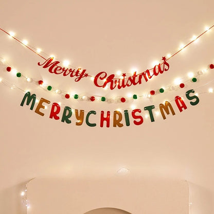 Christmas decorations, tree ornaments, indoor LED lights, pictures, background walls, atmosphere, scenes, decorations and flags.