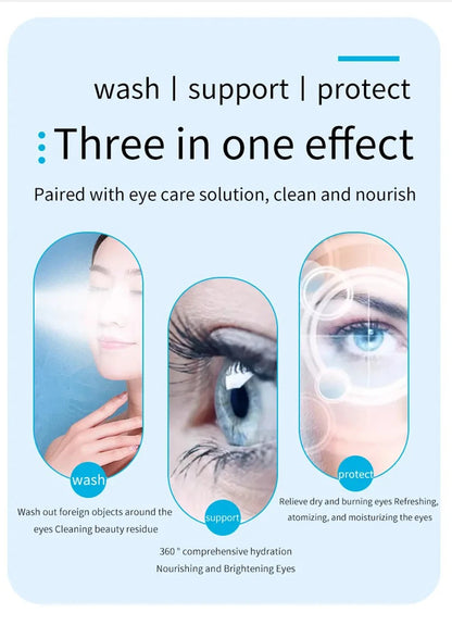NEW Electric Eye Massager with Nano Steam Hot Compress and Moisturizing Spray Eye Massage Device for Eye Fatigue Relief and Care