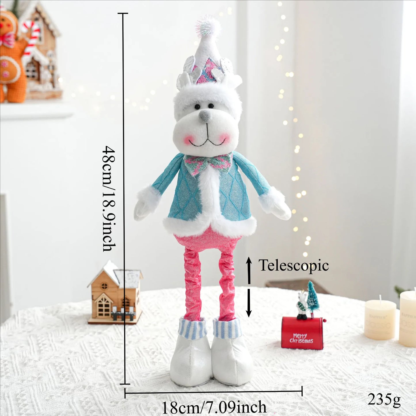 Christmas decorations - Santa Claus, snowmen, and reindeer, holiday decorations for Christmas, birthday parties, and holidays