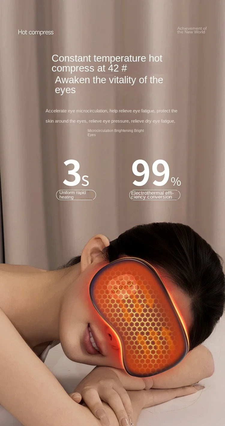 2025 Intelligent Vibration Massage Eyeshade Eye Massage Device Sleep Heat Therapy Ice Therapy Spray Eye Care Device