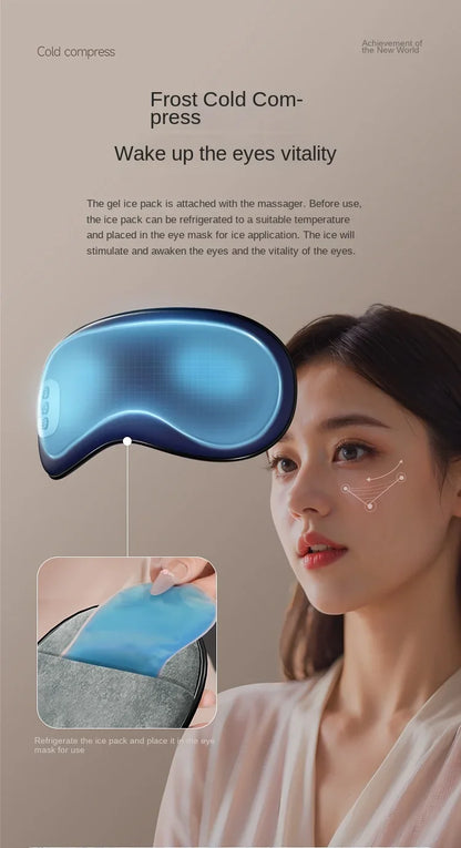 2025 Intelligent Vibration Massage Eyeshade Eye Massage Device Sleep Heat Therapy Ice Therapy Spray Eye Care Device