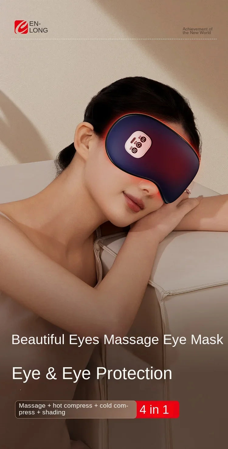 2025 Intelligent Vibration Massage Eyeshade Eye Massage Device Sleep Heat Therapy Ice Therapy Spray Eye Care Device