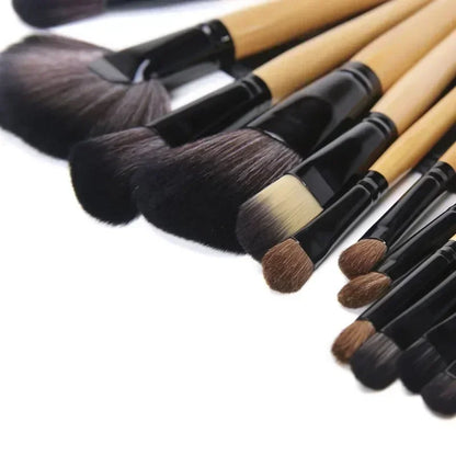 Free Gift Bag and Sponge for 24 pcs Makeup Brush Sets Cosmetics Brushes Eyebrow Powder Foundation Shadows Make Up Tools