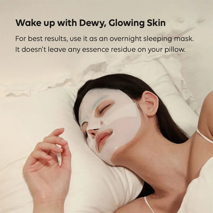1/4/10PCs Bio Collagen Face Mask Shrink Pores Deep Hydrating Overnight Mask Moisturizing Refreshing Brightening Face Skin Care