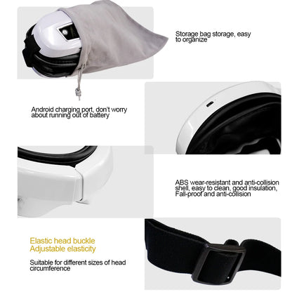4 Modes Eye Massager Bluetooth Music Air Pressure Vibration Massage Relax Glasses Electric Eyes Care Device Relieve Fatigue