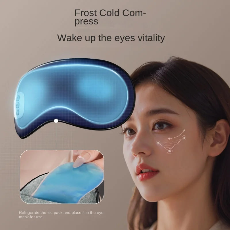 2025 Intelligent Vibration Massage Eyeshade Eye Massage Device Sleep Heat Therapy Ice Therapy Spray Eye Care Device