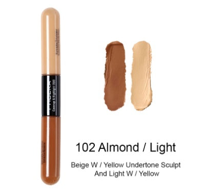 Double Head Brightening Liquid Concealer – Natural Color for Any Skin