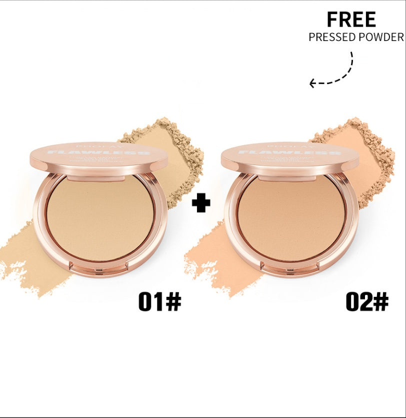PHOFAY Matte Setting Pressed Powder – Oil Control Face Makeup